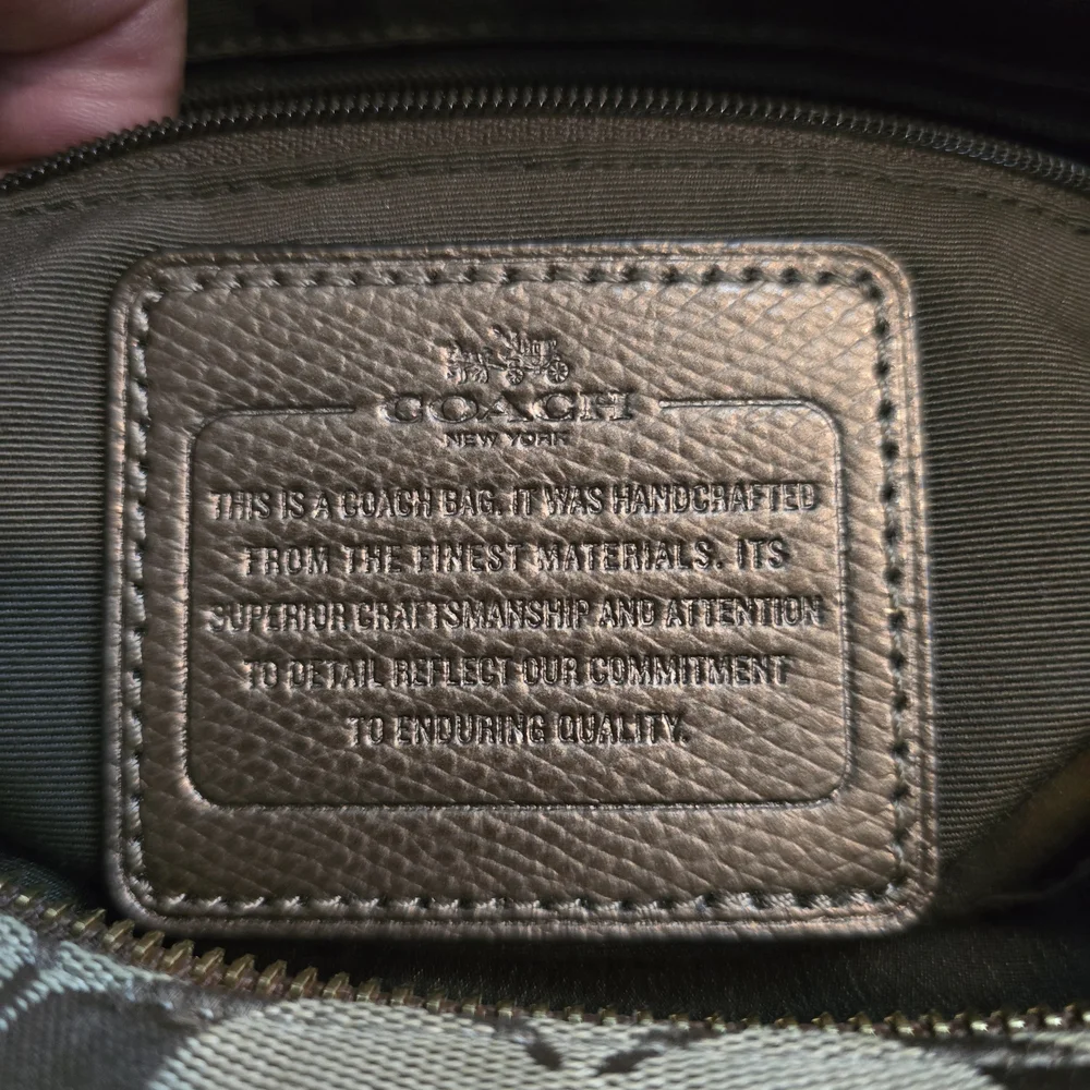Coach Signature Canvas Brown Tote Bag